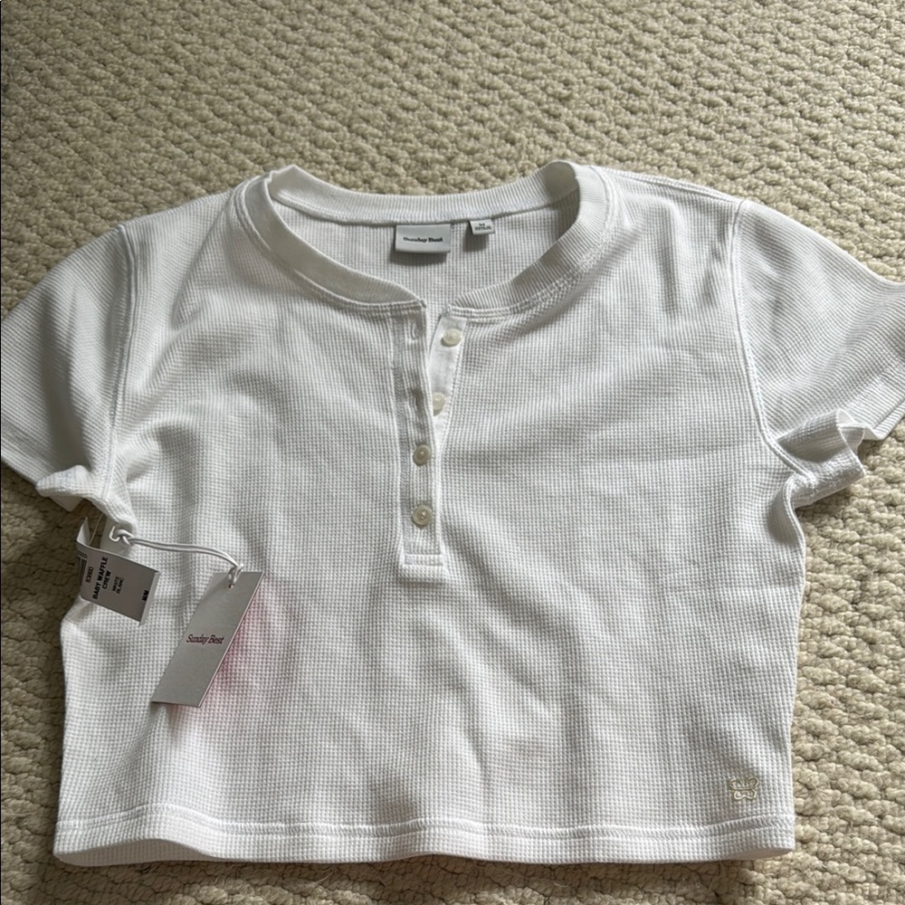 Aritzia White Mini Skirt